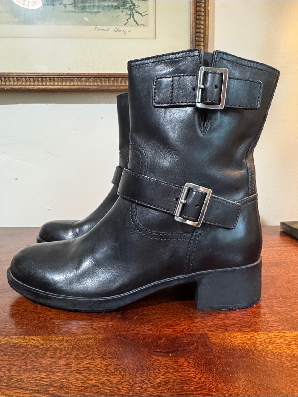 Prada Black Motorcyle Boots - Like New - Size 7.5